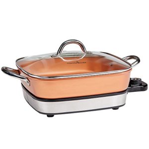 Copper Chef 12″ Removable Electric Use as a Skillet, Buffet Server and in The Oven